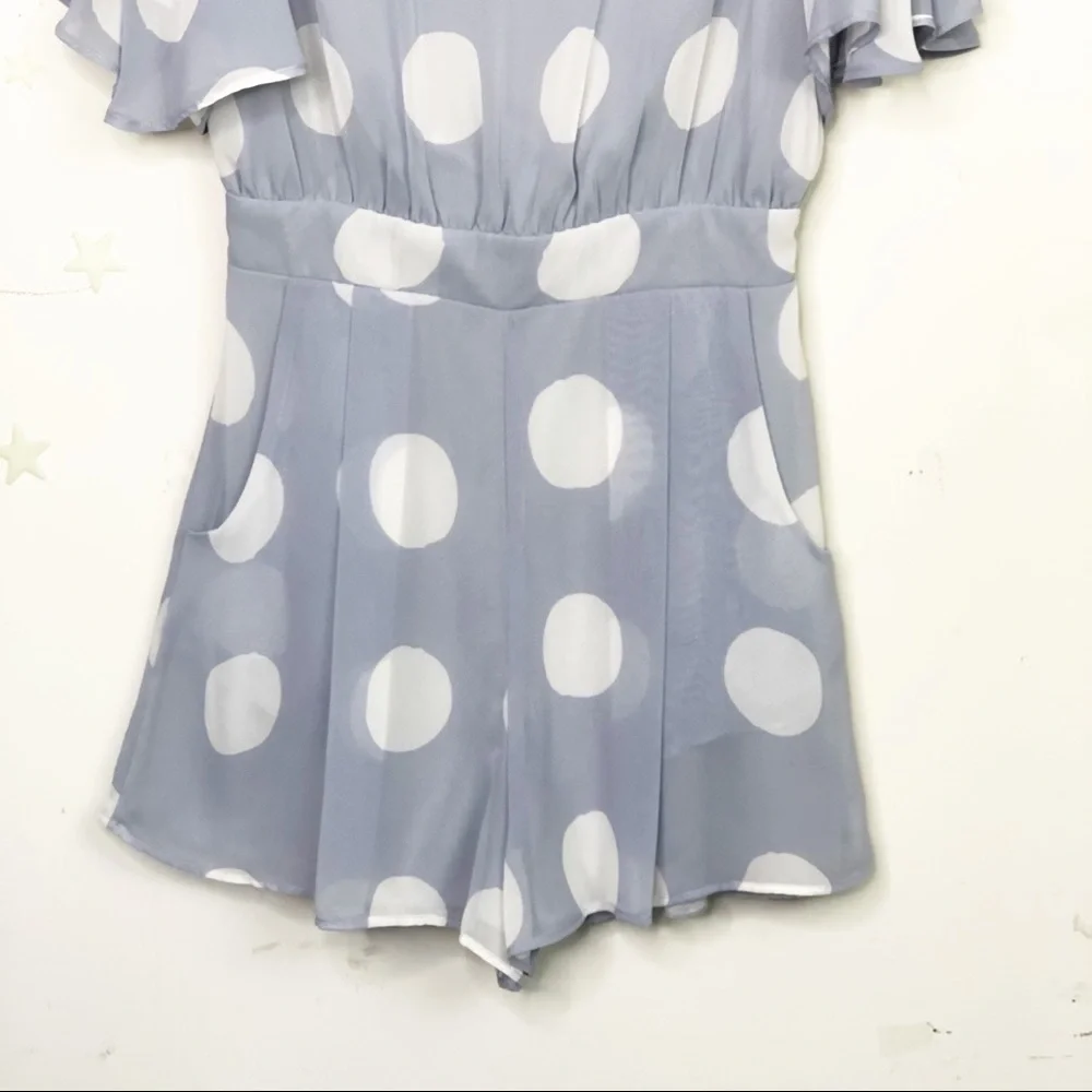 MYSTIC lavender spotted romper